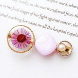 SUNFLOWER HAIR PIN, Daisy Hair Clip, Real Dried Pressed Flower Resin Hair Clip, Chunky Aesthetic Hair Pins Valentine Galantine Gift