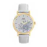 Toff London TLWS-17592 Ladies Blue Water Lilies Flower Watch