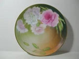Vintage P.T. Bavaria Tirschenreuth Handpainted Plate Carnation Flowers Signed