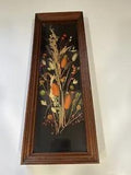 Vintage Framed Art Dried Flowers Pre Owned