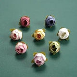 30/240PCS Mini Artificial Silk Flower Head 8Colors Fake Ranunculus Flower Bud