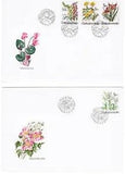 Czechoslovakia 1990 Tiger Flower/Lily/Flowers/Plants/Nature FDCs SG 3013-3016