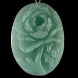 BD11213# Hand Carved Peony Flower Multi-color  Amazonite Pendant Bead Gemstone