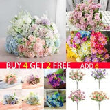 Artificial Flowers Peony Daisy Bunch Wedding Party Home Outdoor Bouquet Decor
