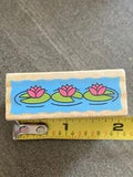 Lily Pad Rubber Stamp Wood 2??? x 3/4???
