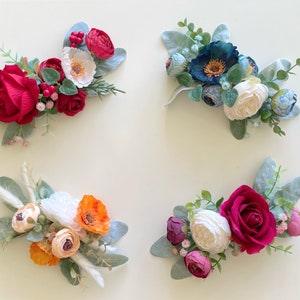 Peony cake topper Wedding cake decoration Ivory  peony and faux greenery decoration for cake Wedding accessories Magaela Bridal cake Party