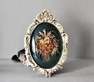 Vintage Herbarium Dried Flowers Wooden Frame Home Decor Vintage Wall Decor