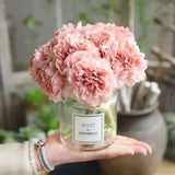 Blooming Peony Silk Hydrangeas Fake Flower Christmas Wedding Decoration Supplies