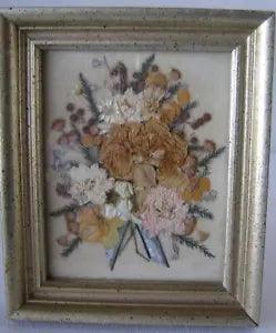 Victorian Real Dried Virginia Flowers Hopkins Designs Matthews, Virginia Framed