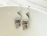 925 Sterling Silver Calla Lily Earrings Simple Minimalist Calla Lily Earrings