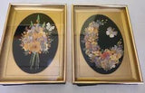 Set Of 2 Elsie M Booth Dried Flower Framed Pictures