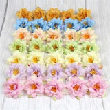 5/100Pcs 5cm in bulk Artificial Silk Roses Flower heads Simulation Flower Head Wedding Home Furnishings DIY Wreath Fake Flowers Home Decor