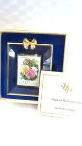 Vintage Hanford Heirlooms 1989 Italian Flowers I, Carnations Stamp 307 of 5000