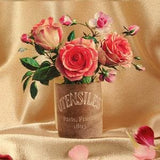 Mother's Day gift. Pop up paper Roses. Miniature kirigami Rose Bouquet. Flower, floral. Craft paper. Wife, girlfriend, beloved, woman card