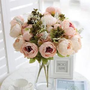Autumn Peony Artificial Flowers Silk Home Hotel Party Wedding Decoration...