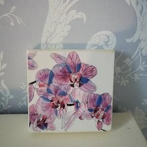 Orchids, Pink Orchids watercolour painting, orchids watercolor orchids print,pink orchids painting, pink orchids print, pink orchids artwork