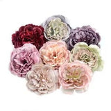 2/10/50pcs 8CM Large Artificial Silk Peony Flower Head For Wedding Party...