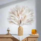92PCS Beautiful Natural Pampas Grass Bouquet Decor | Long-Lasting Dried Flowers