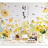 Dohl & 100 Days Table Set For Sale | ???? Sunflower Korean Traditional 1st Birthday Cerebration Party (PB00005)