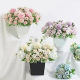7Heads Silk Peony Artificial Fake Flower Bunch Bouquet Home Wedding Party Decor#