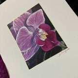 Miniature Purple Orchid Print- Beguiling Bloom by Jennifer Greenfield