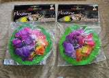 Floating Hawaiian Artificial Flowers(2) for Lily Pond-Fish Tank-Luau Pool Decor