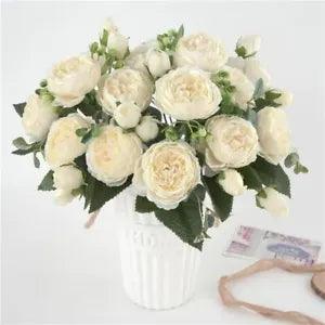 Elegant Silk Peonies Bouquet Stunning Wedding & Home Decoration Realistic Fake