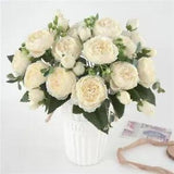 Elegant Silk Peonies Bouquet Stunning Wedding & Home Decoration Realistic Fake
