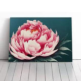 King Peony Flower Canvas Print Wall Art Framed Picture Home Decor Large