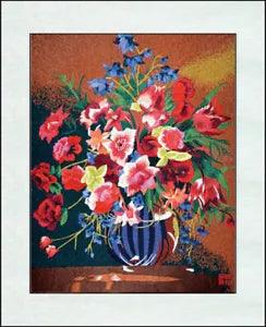 Exquisite Chinese SuZhou Embroidery Art Painting The Beautiful Flower