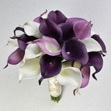 Wedding Bouquet Purple Calla Lily Bouquet Purple Bouquet  Real Touch Purple Calla Lily Bridal Bouquet Wedding  Bouquets,  Weddings