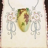 Grapevine Wall Pocket by Ibis & Orchid, Grapevine #105; Vintage Wall Pocket, Wall Vase, Wall Planter, Ibis and Orchid, Grapes, Cast Marble
