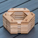 085. Salvaged Louisiana Baldcypress Wood Hanging Basket Planter for Orchids, Bromeliads, Ferns, Cacti, Other Epiphytes and Succulents