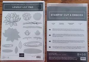 Stampin' Up* LOVELY LILY PAD & DIES?photopolymer stamp set.?Almost New!