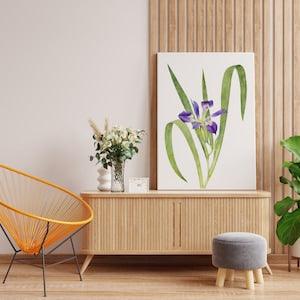 Flower Print Wall Art 40x50 cm, Orchid Flower, Living Room Decor, Deco Wall, Fine Art Print