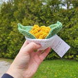 Sunflower Coaster Set, Crochet Flower Coasters