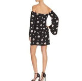 Lucy Paris carnation women's off shoulder cold shoulder long sleeve floral dress