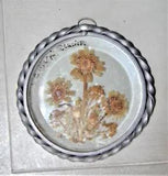 1982 Twisted Pewter Framed Dried Flowers Collectible St. Mary's Glacier Colorado