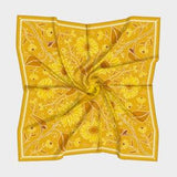Silk Scarf - Sunflowers and Sunshine in Gold