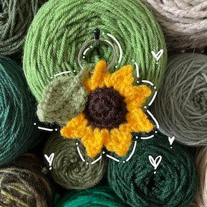 sunflower keychain
