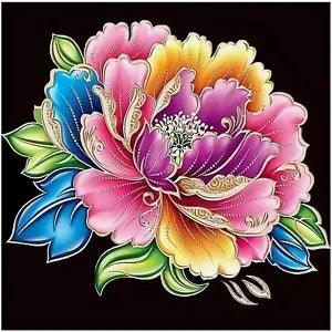 5D Peony Flower DIY Diamond Painting Kit 13.8x13.8"