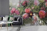 3D Pink Peony Flower Self-adhesive Removable Wallpaper Murals Wall Sticker 8
