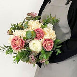 Bridal bouquet, Dusty rose wedding bouquet, Mauve bridal bouquet, Mauve wedding bouquet, Dusty rose bridesmaid bouquet