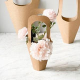 Craft Flower Bag, Flower Holder, Flower Box, Flower Bag, Flower Container, Craft Paper, Craft Bag, Kraft Paper, Holiday Gift, Mother??s Day