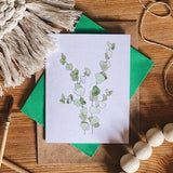 Eucalyptus flower Condolences card | Blank greeting card | Mother??s Day any occasion card