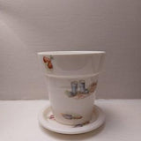 Vintage Aynsley Edwardian Kitchen Garden Planter and Saucer Stand