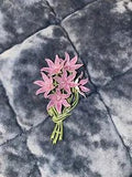 vintage 1950s pink lily bouquet brooch pin