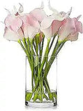 20 Pieces Real Touch Calla Lily Artificial Flowers with Vase, Faux Lilies