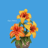 Crochet Tiger Day Lily Flower Pattern photo tutorial- Crochet Day Lily, crochet pattern for Decor, Bouquets and Arrangement