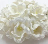 2"or 5cm - Peony WHITE Handmade Paper Flower Wedding Scrapbook R43-15